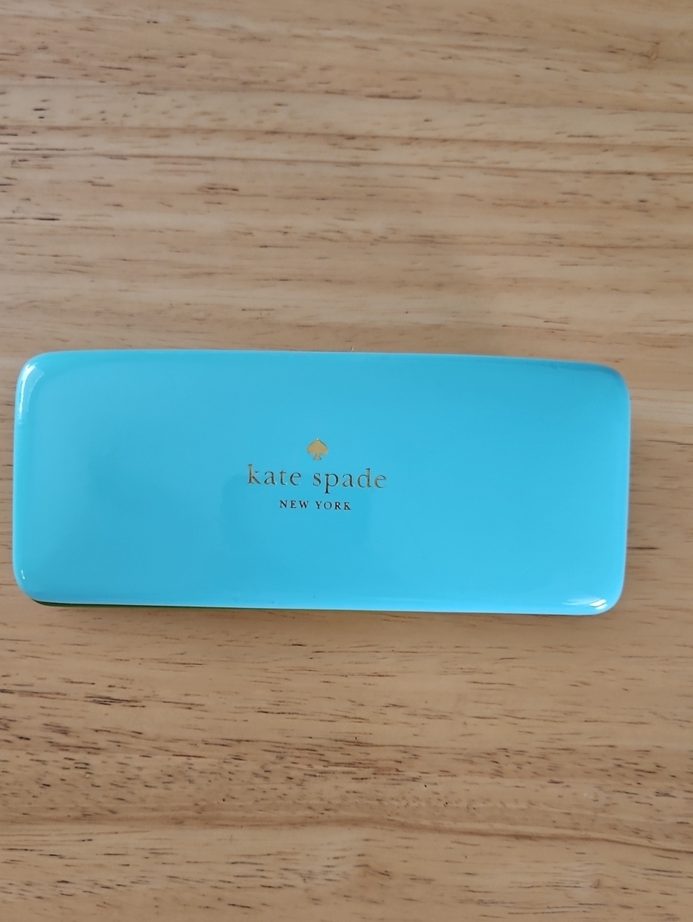 kate spade hard shell glass case with gold logo